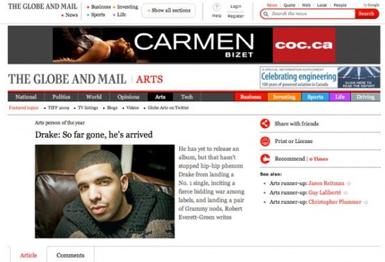 Drake Globe Interview